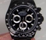 Replica Rolex Daytona Watch / Black Case / Black Dial 40mm for Sale